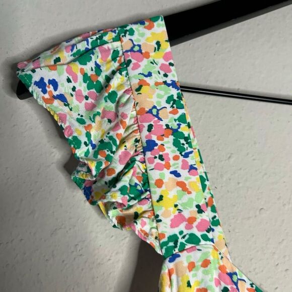 Loft Ruffle Strap Sweetheart Neckline Midi Dress Size 6 - Picture 10 of 16